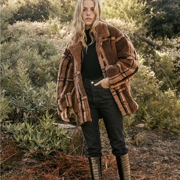 RARE Dôen Heirloom Easton Coat in Charcoal Sierra Plaid - Picture 12 of 16